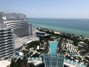 View from a Fontainbleau hotel room.